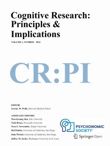 A paper by Professor Sakiko Yoshikawa, Lecturer Yoshiyuki Ueda and colleagues has been published in the journal Cognitive Research: Principles and Implications